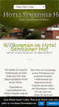 Mobile Screenshot of hotel-sembziner-hof.de